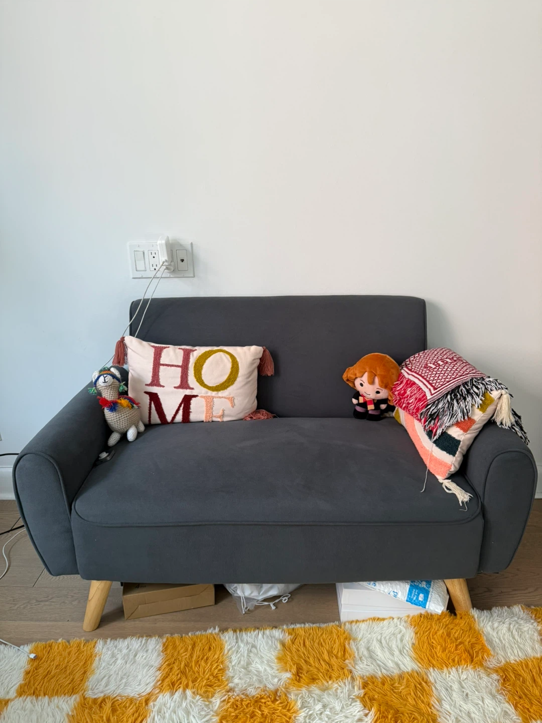 Gray Loveseat Sofa - 49" Wide - photo 2