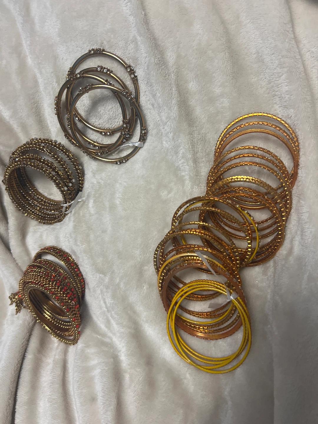 Set of Gold Bangles - photo 5