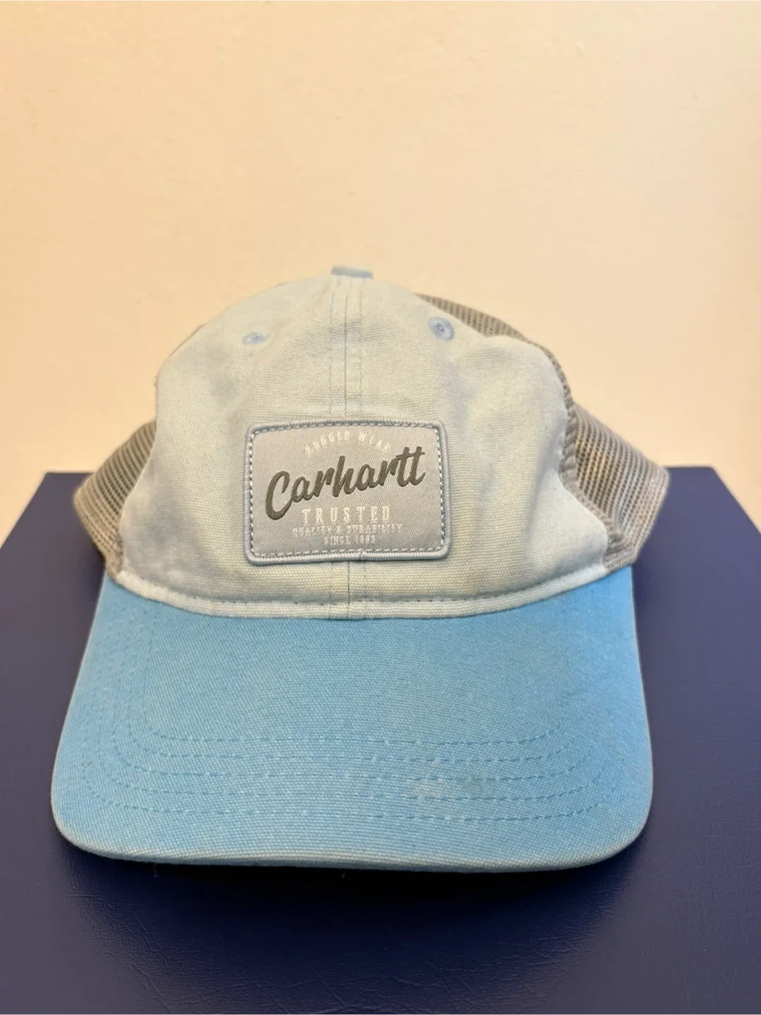Carhartt AH5789-W Canvas Mesh-Back Cap - Blue thumbnail