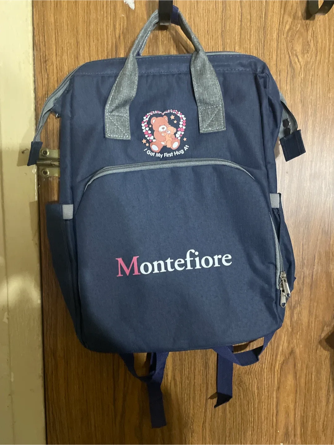 Montefiore Baby Diaper Backpack - Navy Blue thumbnail