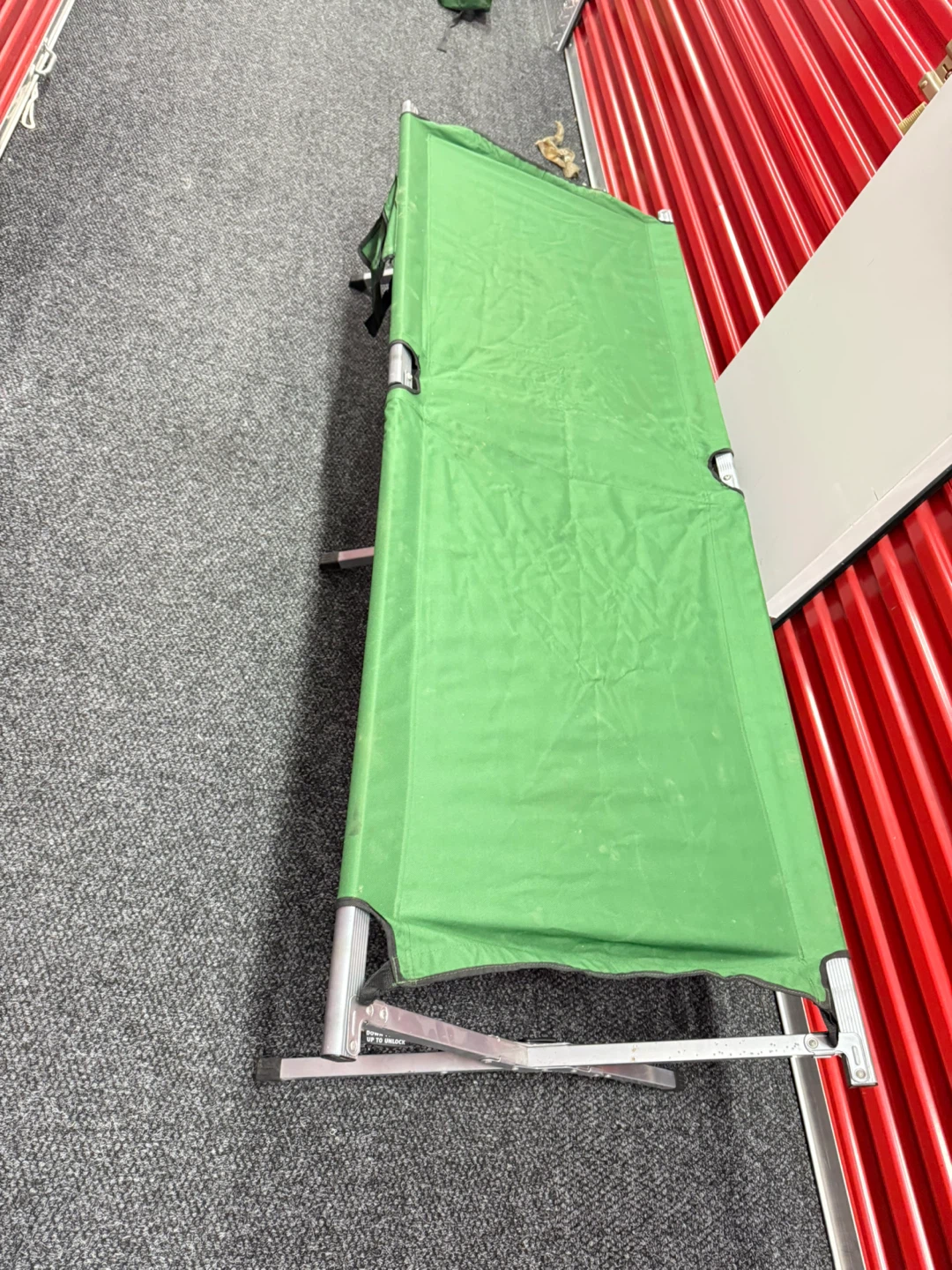 Green Camping Cot - Great Condition!