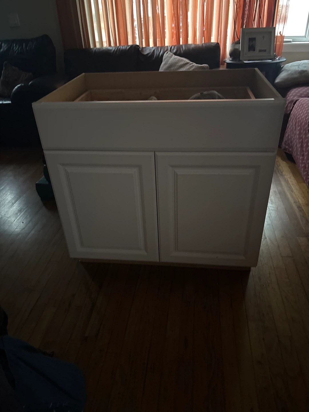 White Kitchen Island Cabinet