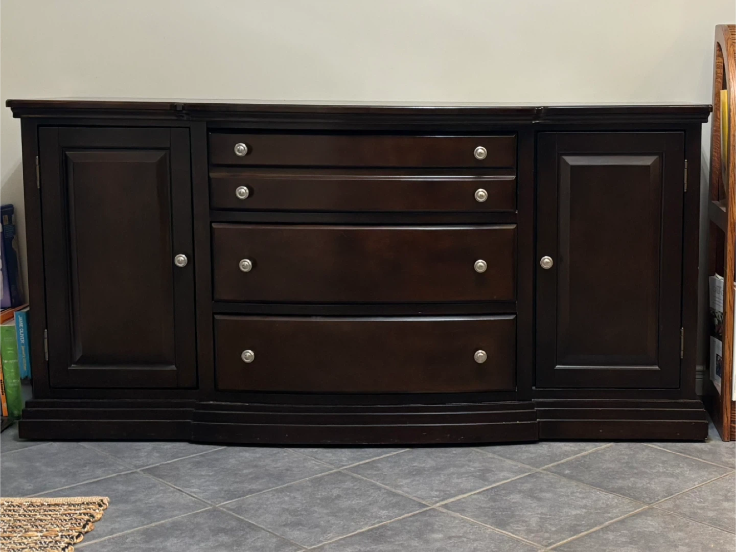 Dark Brown Wood Buffet/Sideboard - photo 3