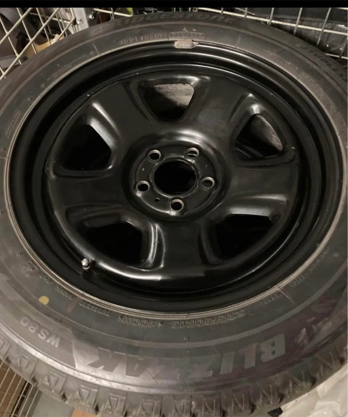 Bridgestone Blizzak Winter Tires on Rims