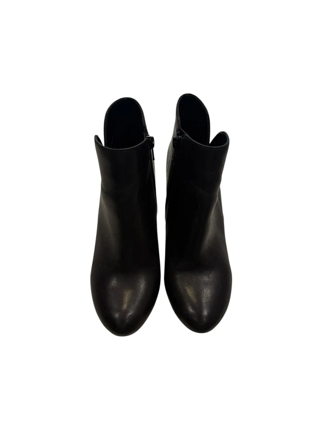 Aldo Black Leather Heeled Ankle Boots