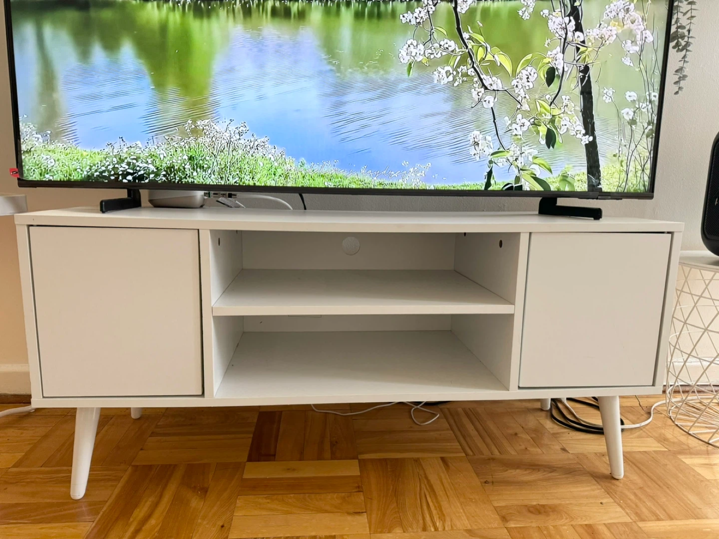White TV Stand/ Media Console