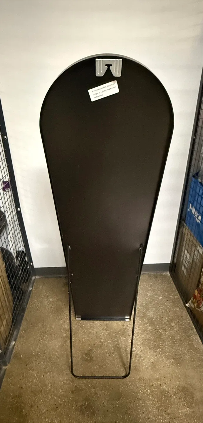 Black Standing Mirror with Box image indicator(4)