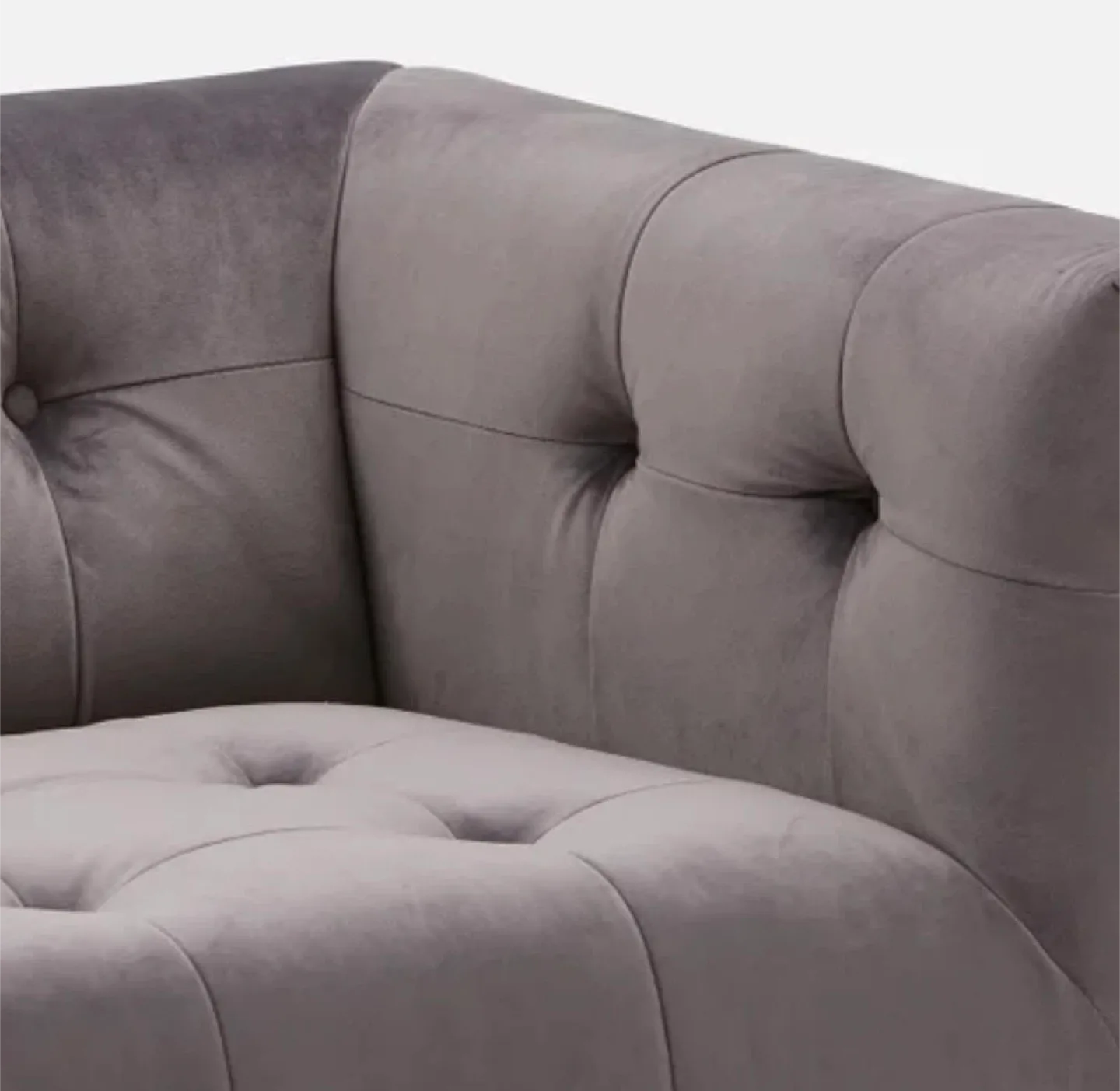 Grey Velvet Sofa (84")- image indicator(5)