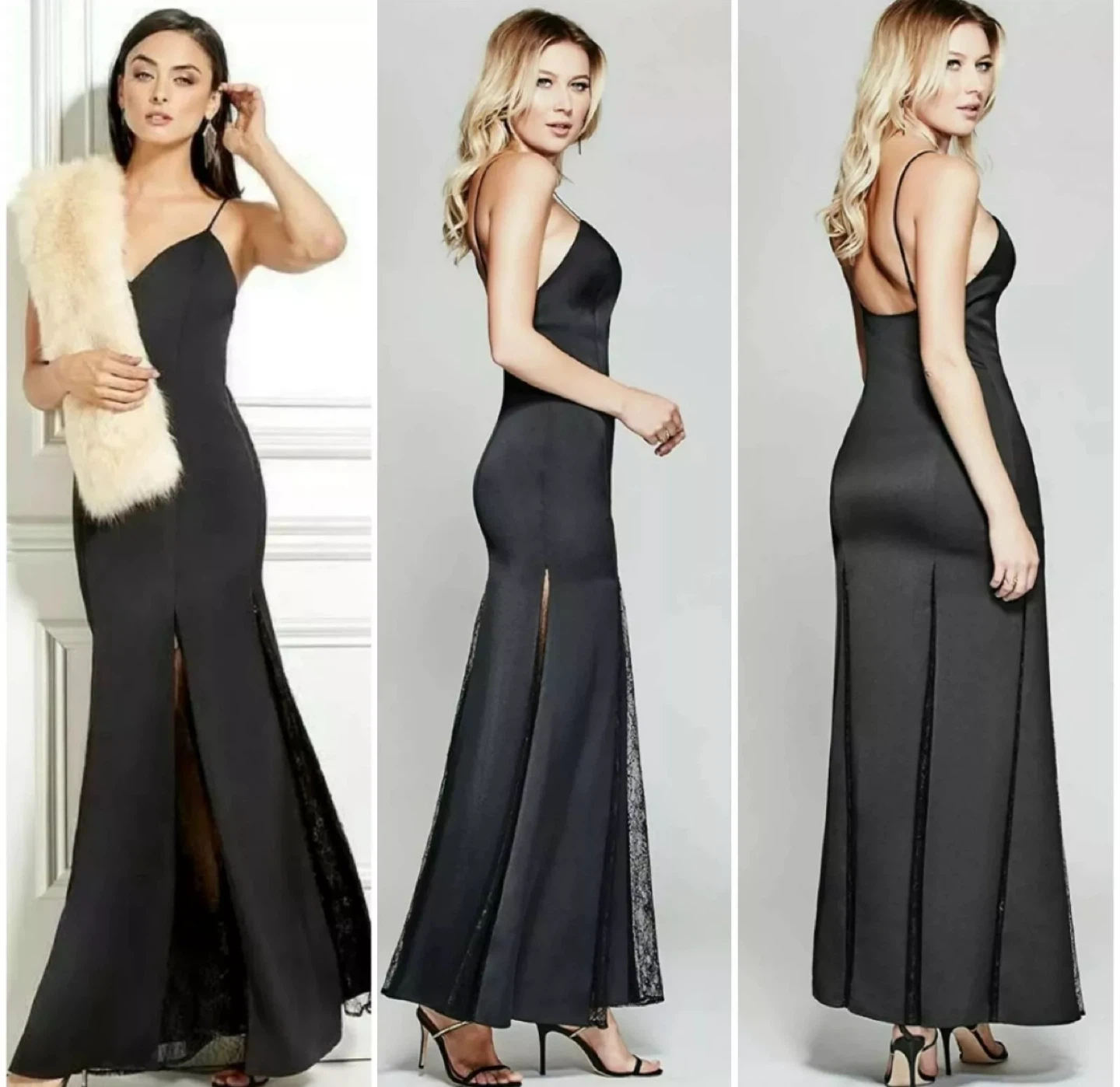 NWT GUESS by Marciano black Diane maxi gown dress - photo 5