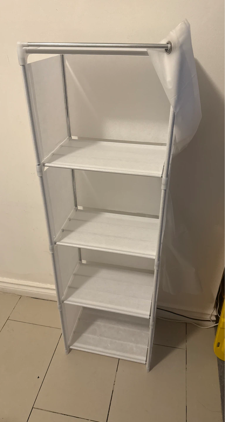White 4-Tier Storage Shelf