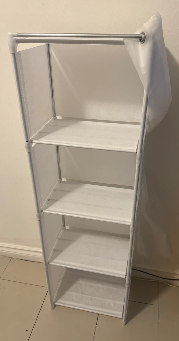 White 4-Tier Storage Shelf - photo 2