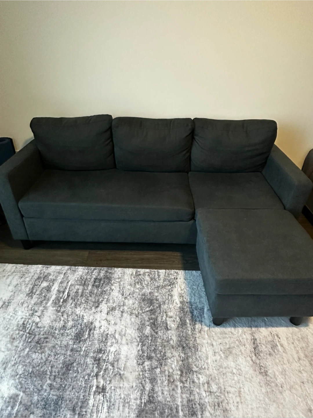 Grey Sofa with Ottoman - photo 3