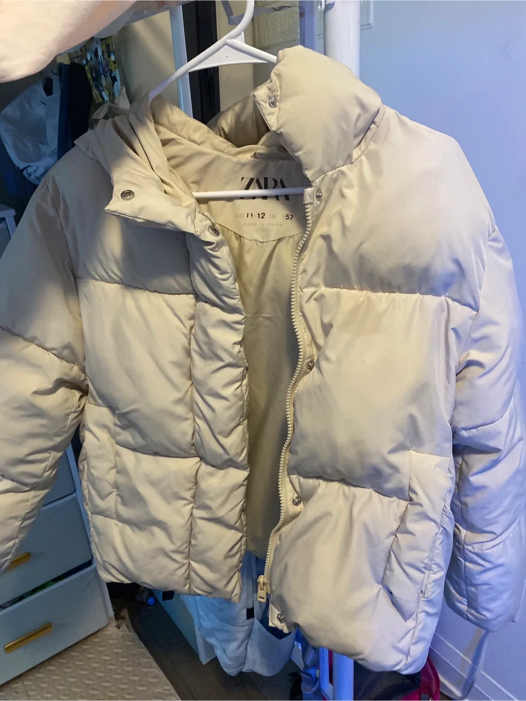 Zara Puffer Jacket Size 11-12 thumbnail