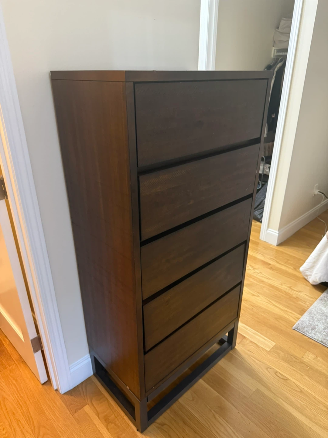 Dark Brown 5-Drawer Dresser - photo 2