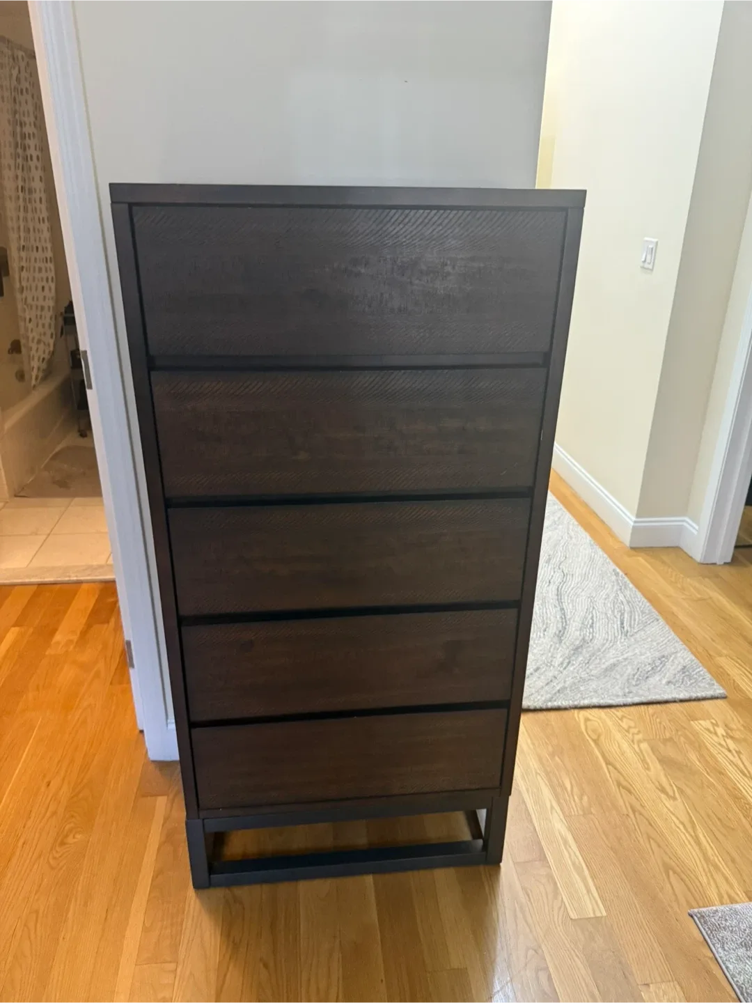 Dark Brown 5-Drawer Dresser