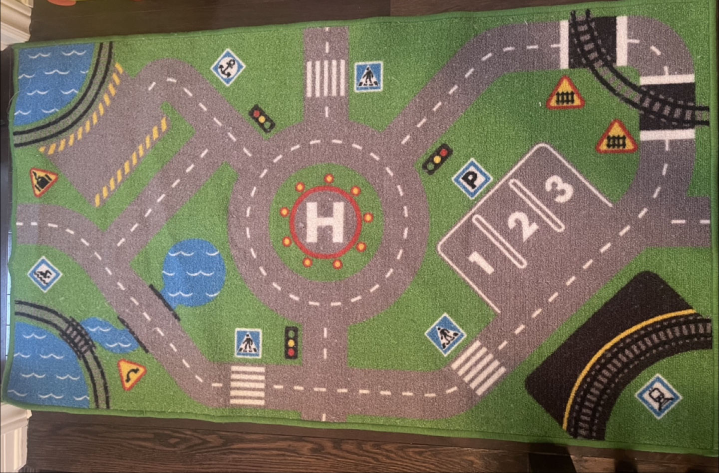Kids Road Traffic Play Mat Rug