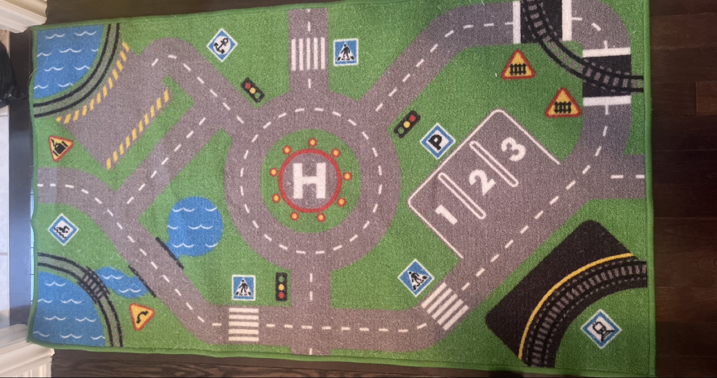 Kids Road Traffic Play Mat Rug - photo 2