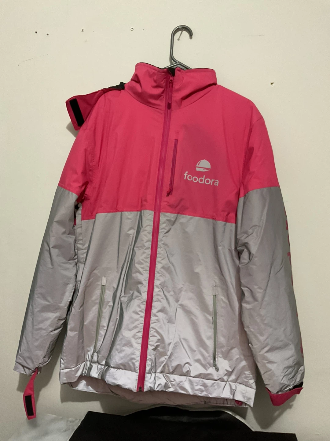 Foodora Pink & Grey Jacket - Size L