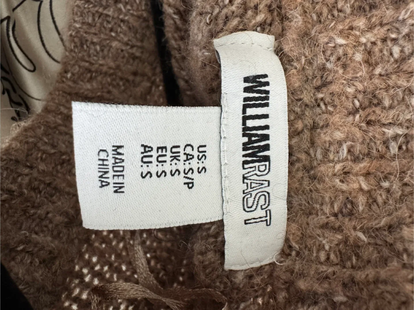 Brown knit oversized cardigan image indicator(3)