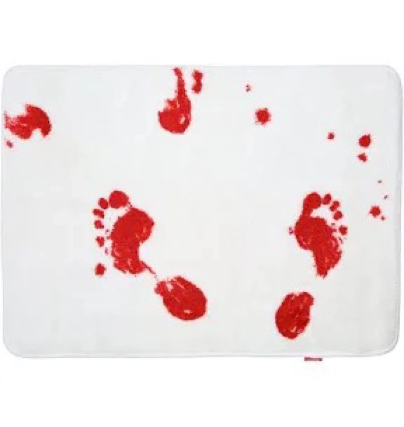 Halloween Bloody Footprint Bath Mat