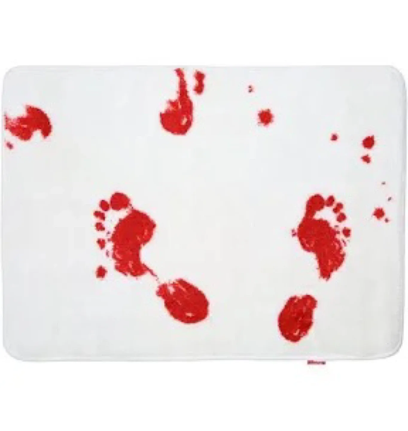 Halloween Bloody Footprint Bath Mat