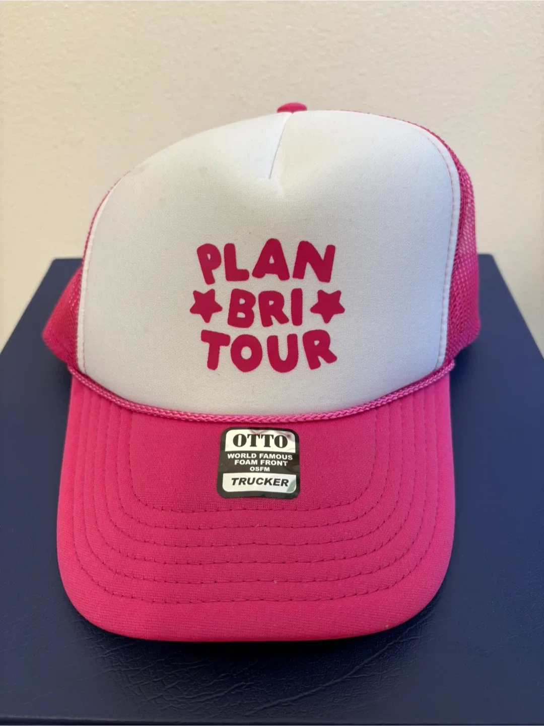 OTTO Plan Bri Trucker Hat - Pink/White thumbnail