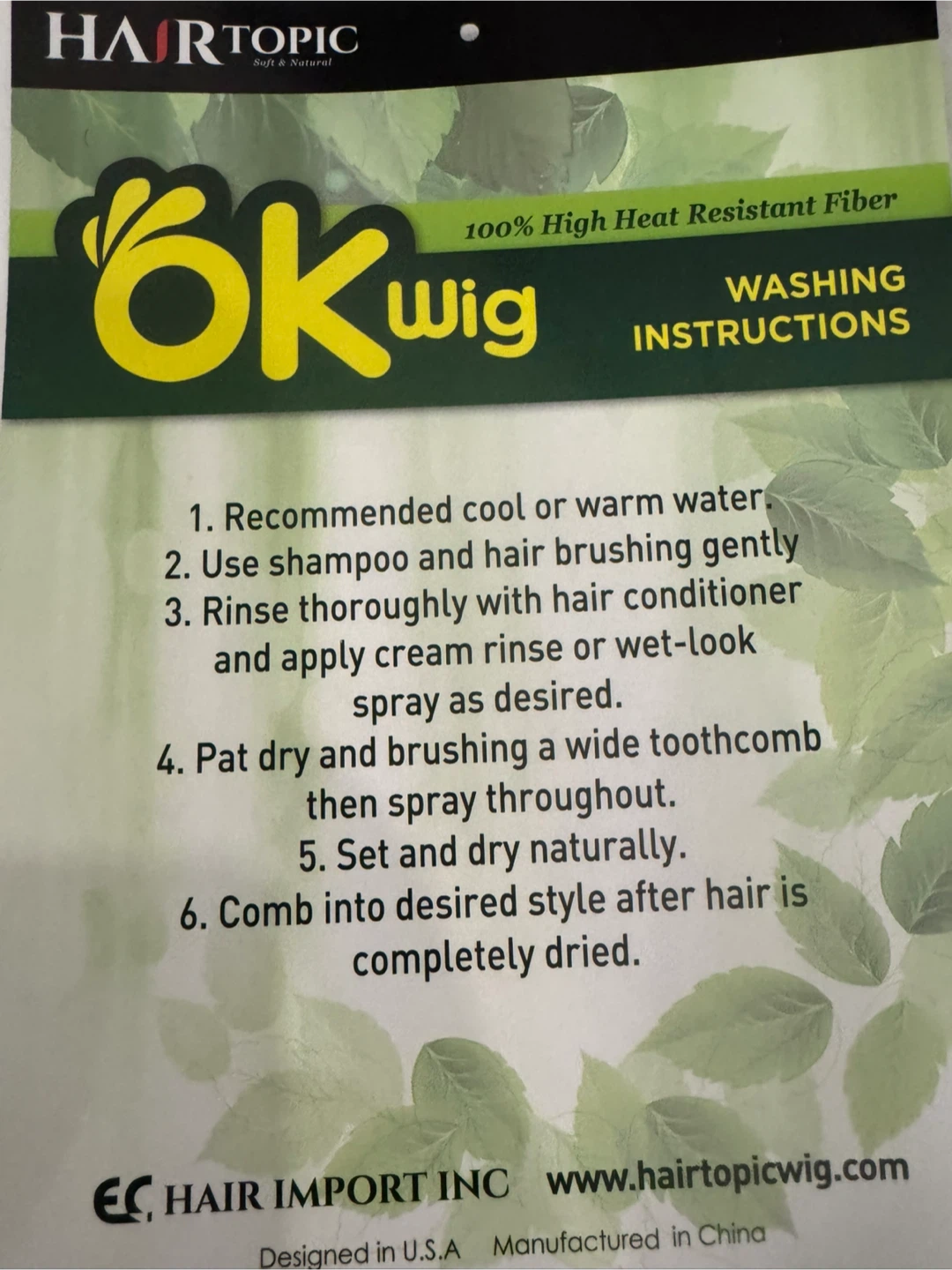 Ok  Wig 100% Premium Blended - New - photo 5
