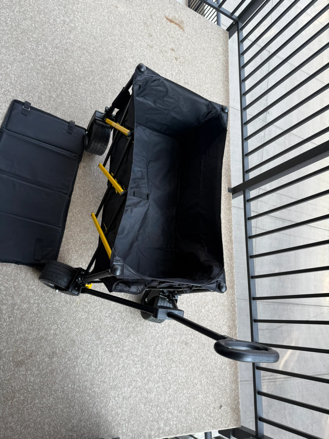 Collapsible Outdoor Utility Wagon - Black 550LB