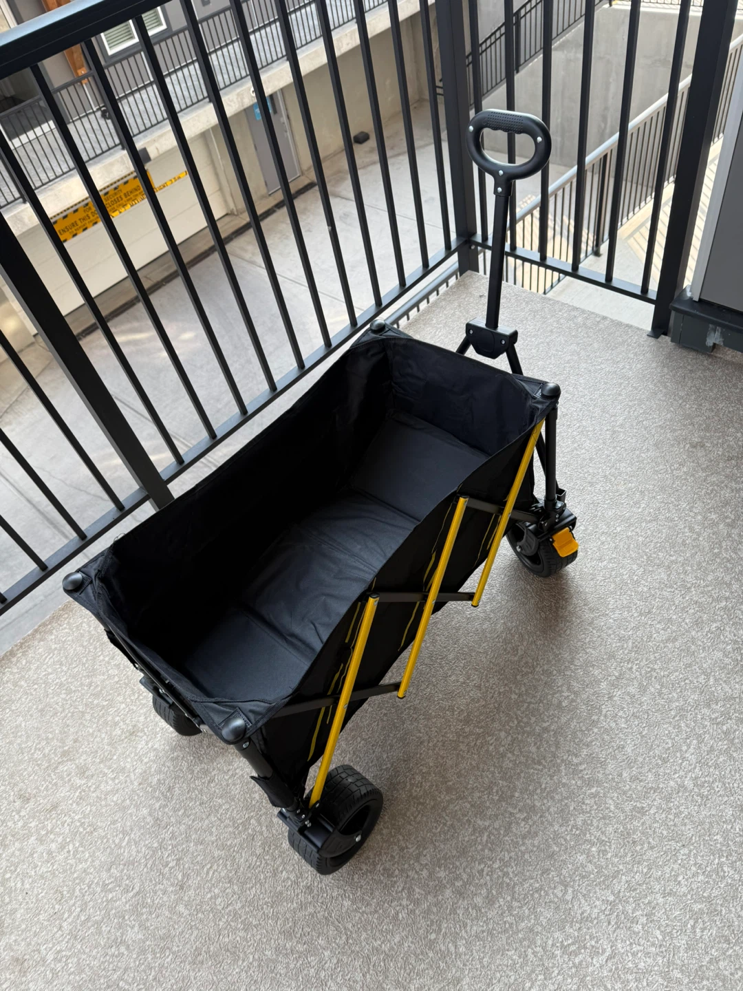 Collapsible Outdoor Utility Wagon - Black 550LB - photo 3