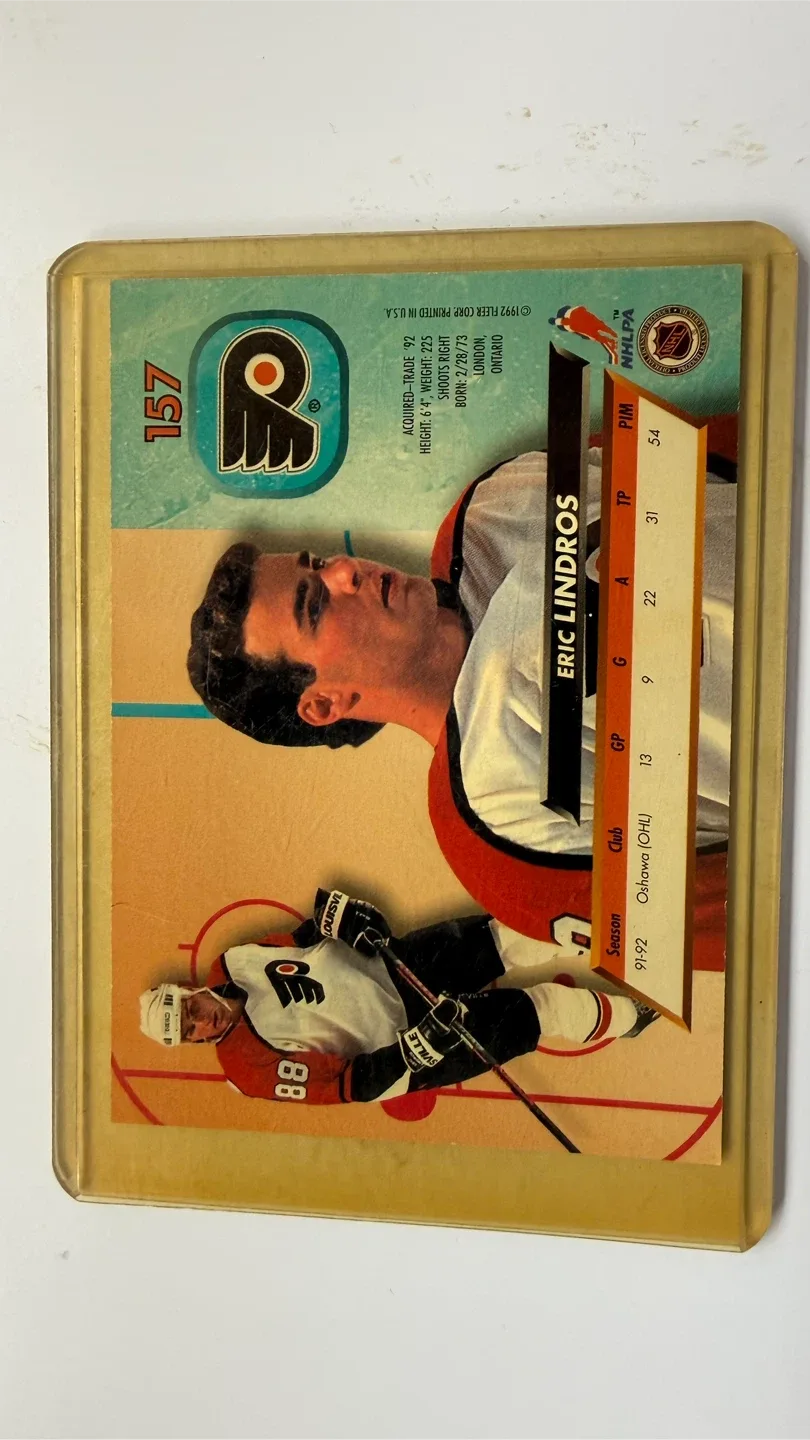 Eric Lindros Hockey Card - 1992-93 Fleer Ultra Rookie image indicator(2)