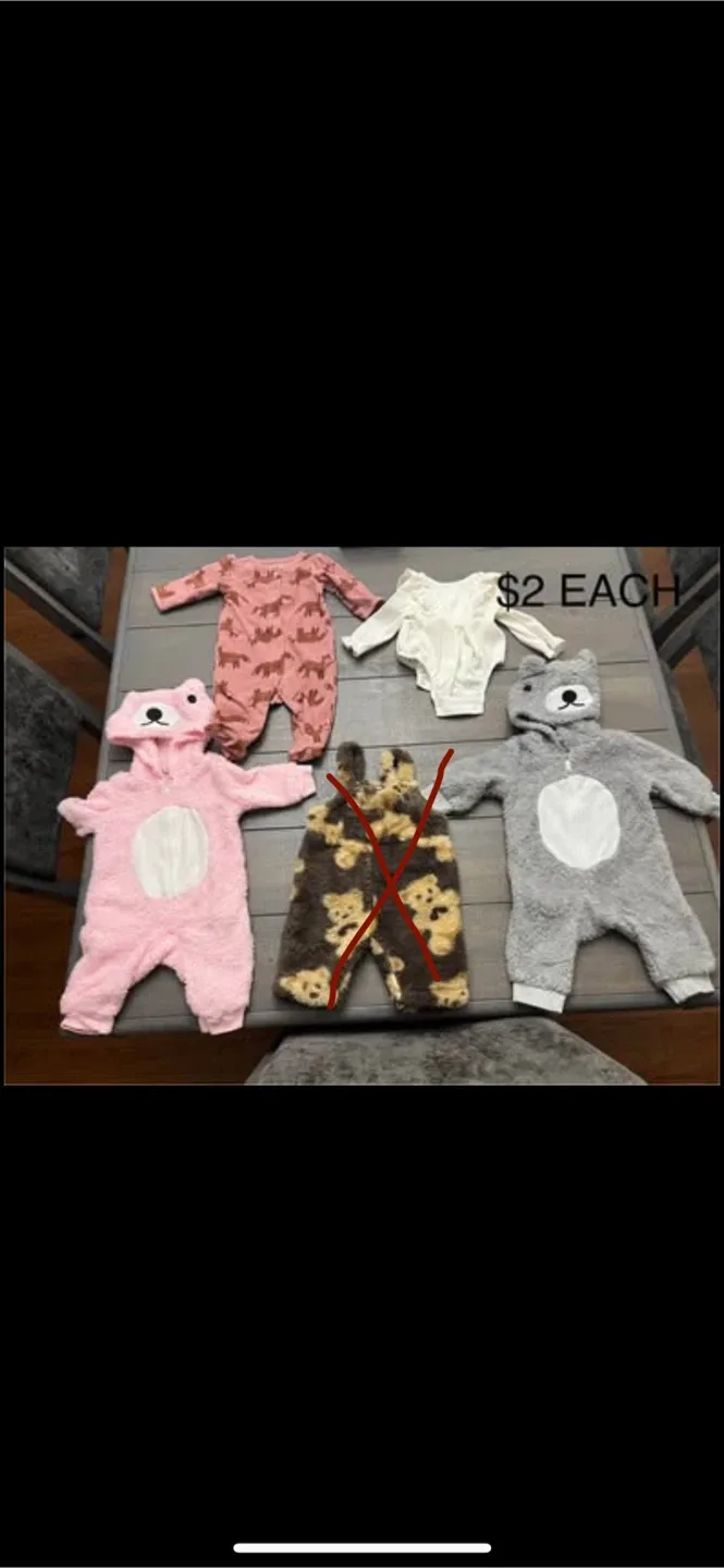 Baby girl 0-3 months clothes image indicator(2)