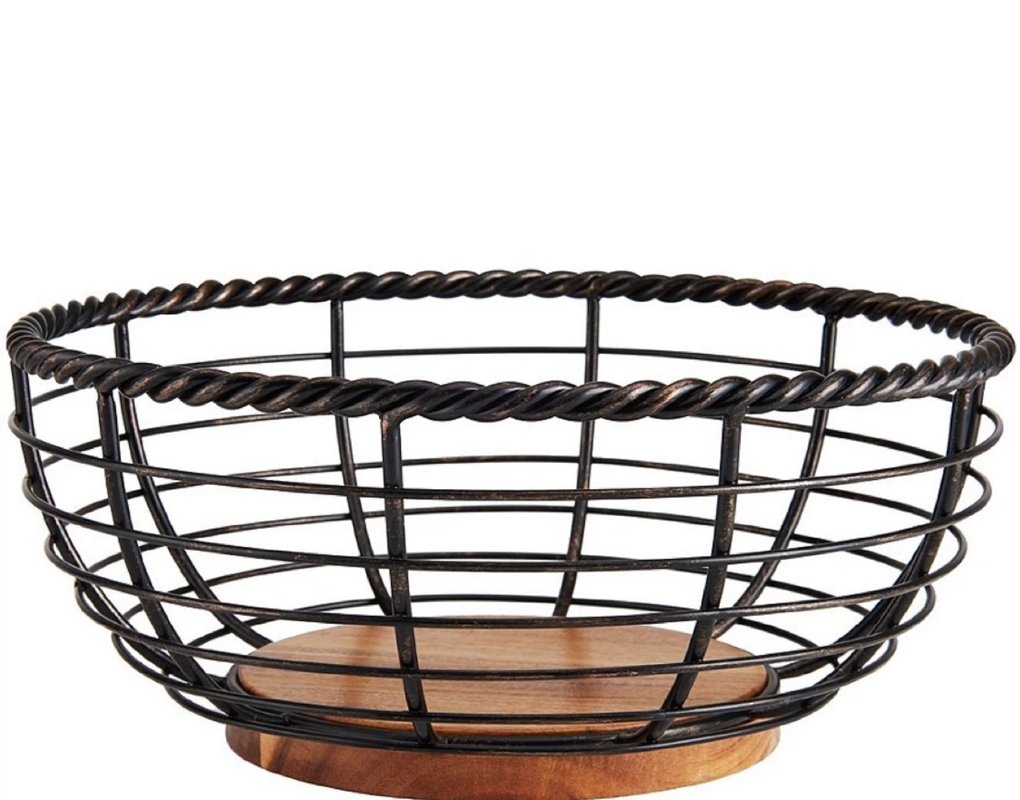 Fruit Basket with Wood Base - photo 2