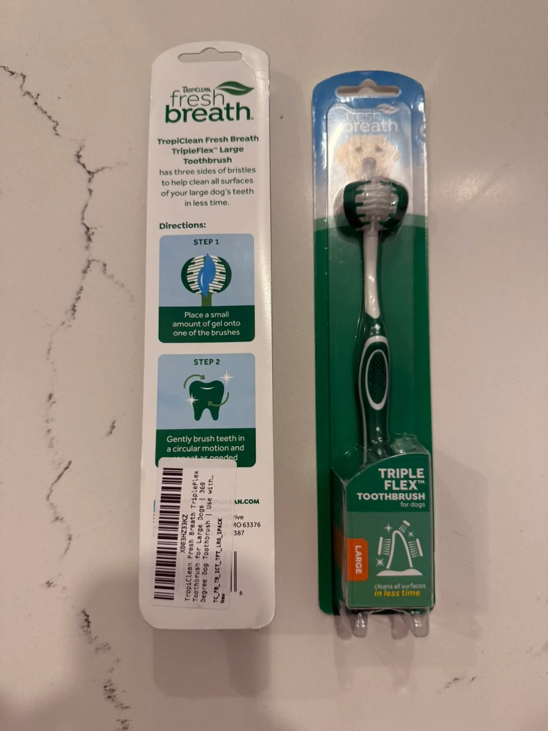 Fresh Breath Triple Flex Toothbrush for Dogs - Large image indicator(2)