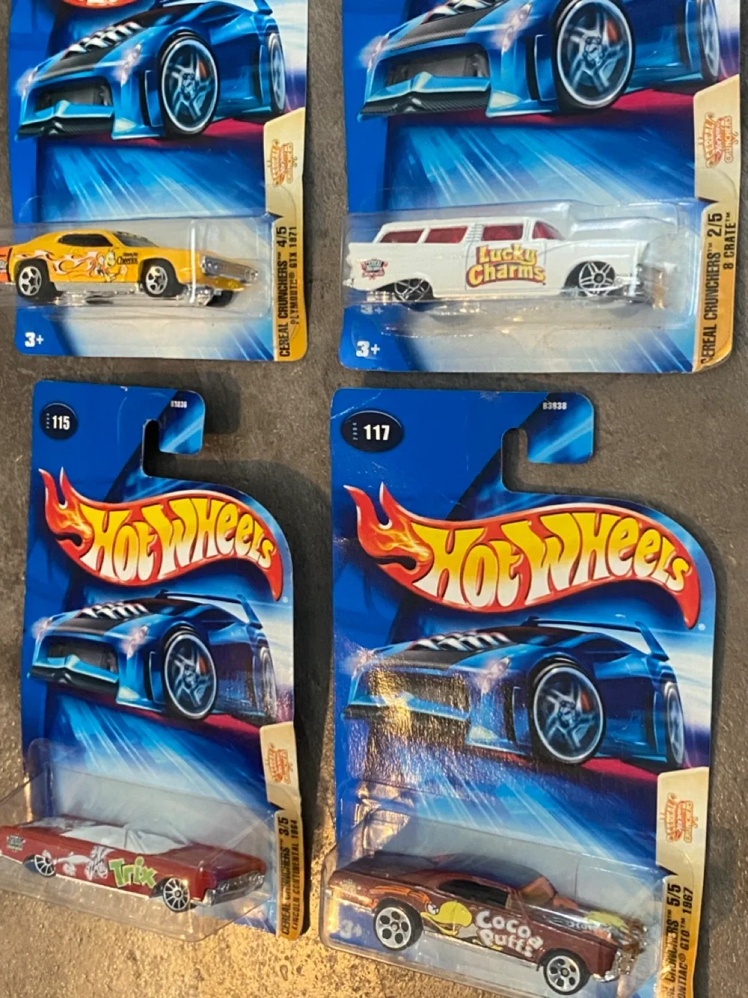 NEW! 4 Hot Wheels 2003 Cereal Crunchers Die-Cast Cars image indicator(9)