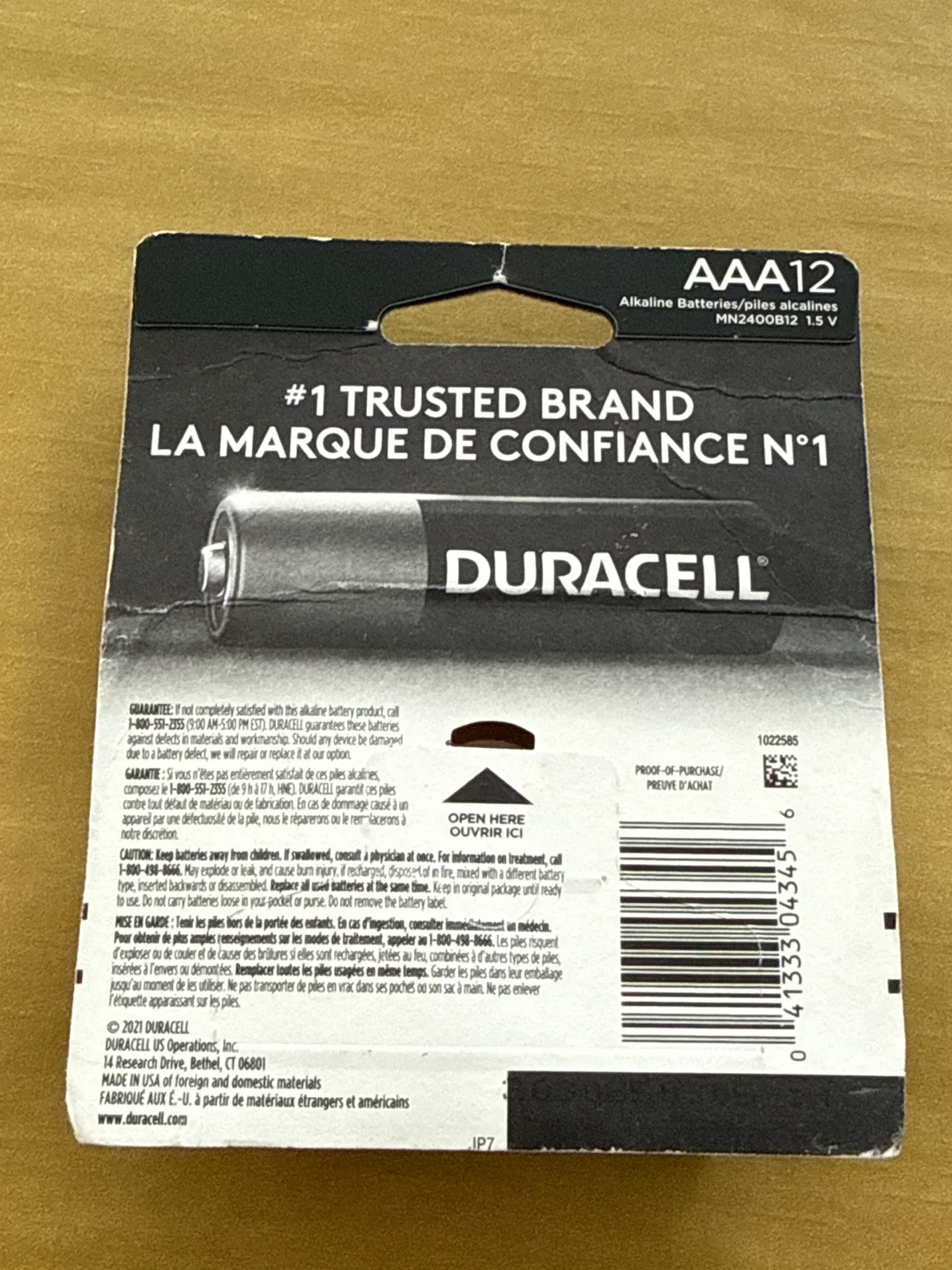 Duracell AAA 12 Alkaline Batteries image indicator(2)