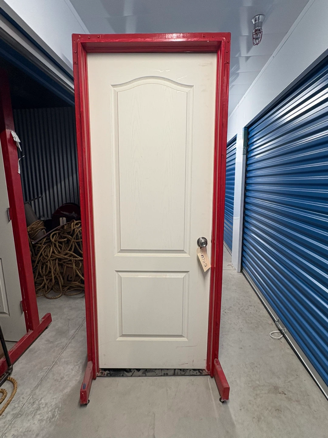 Interior Doors with Red Frame