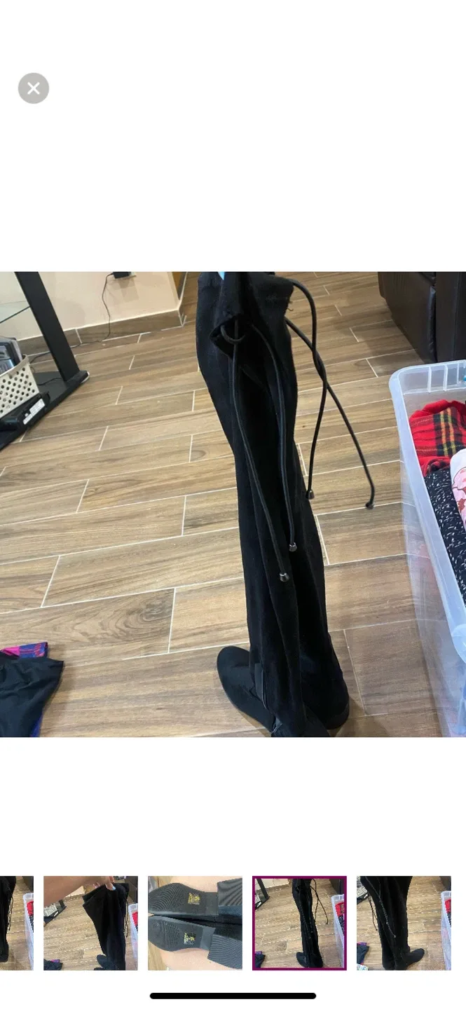 Faux side over the knee boots 8.5 image indicator(4)