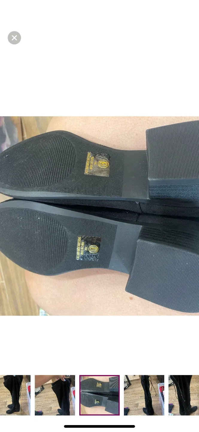 Faux side over the knee boots 8.5 image indicator(5)