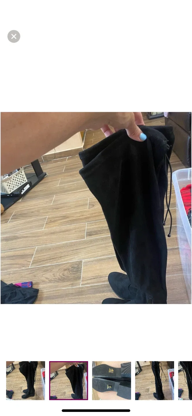 Faux side over the knee boots 8.5 image indicator(2)