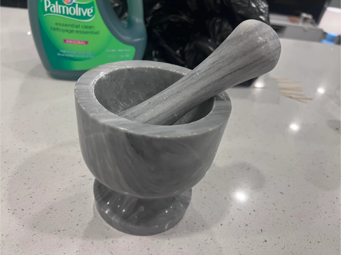 Marble Mortar and Pestle Set