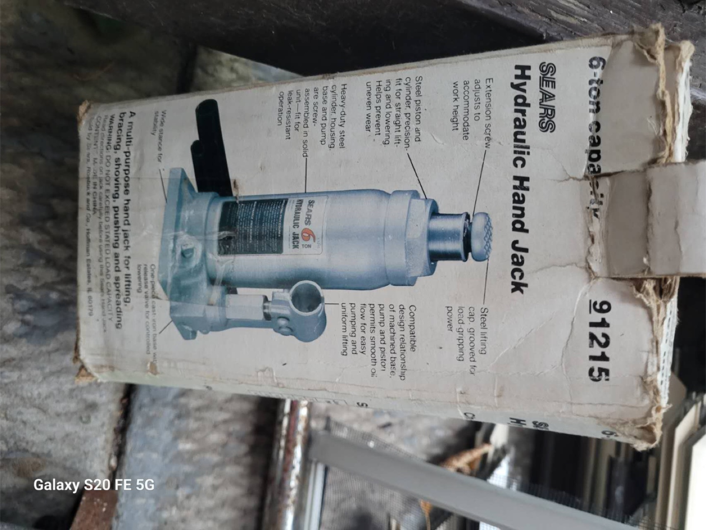 Sears 6-Ton Hydraulic Hand Jack