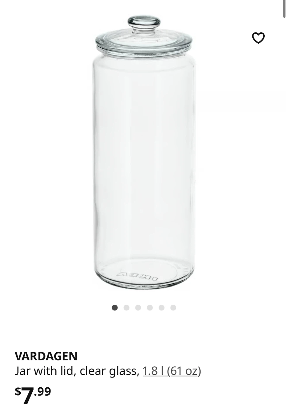 IKEA Vardagen Glass Jars - photo 5