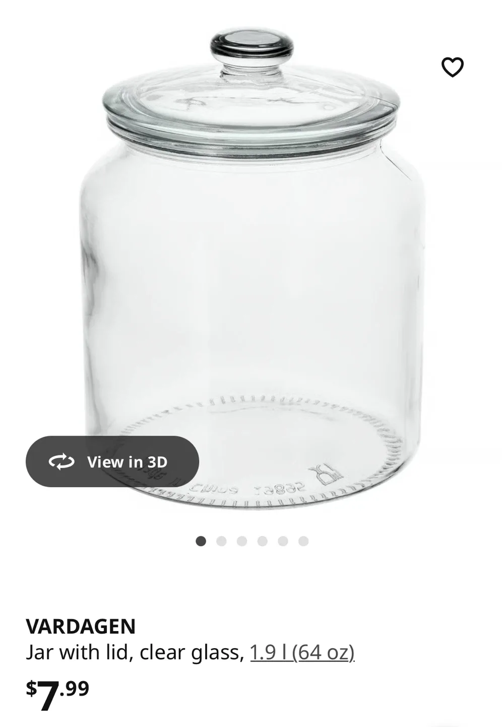 IKEA Vardagen Glass Jars image indicator(6)