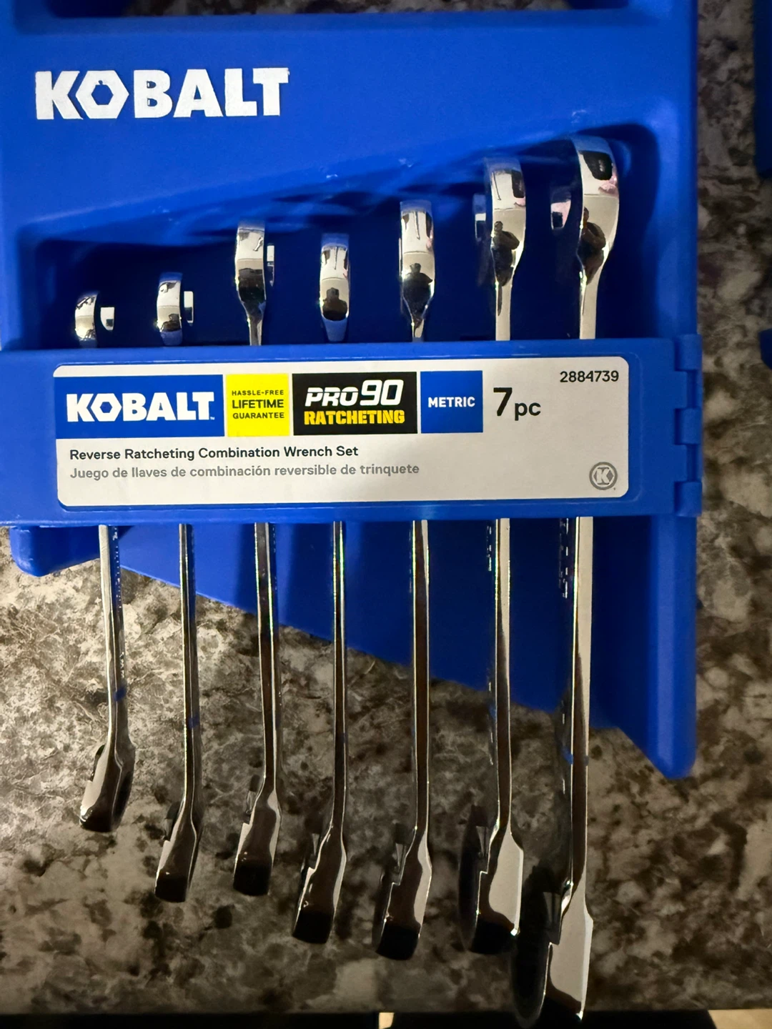 Kobalt Pro90 Ratcheting Wrench Set - 7pc