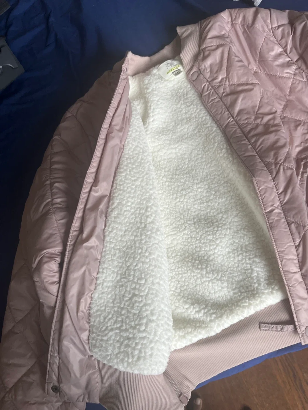 OFFLINE by Aerie Quilted Bomber Jacket - M image indicator(3)