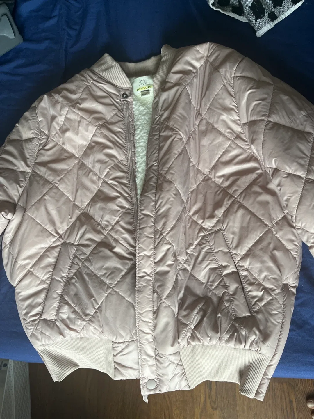 OFFLINE by Aerie Quilted Bomber Jacket - M thumbnail