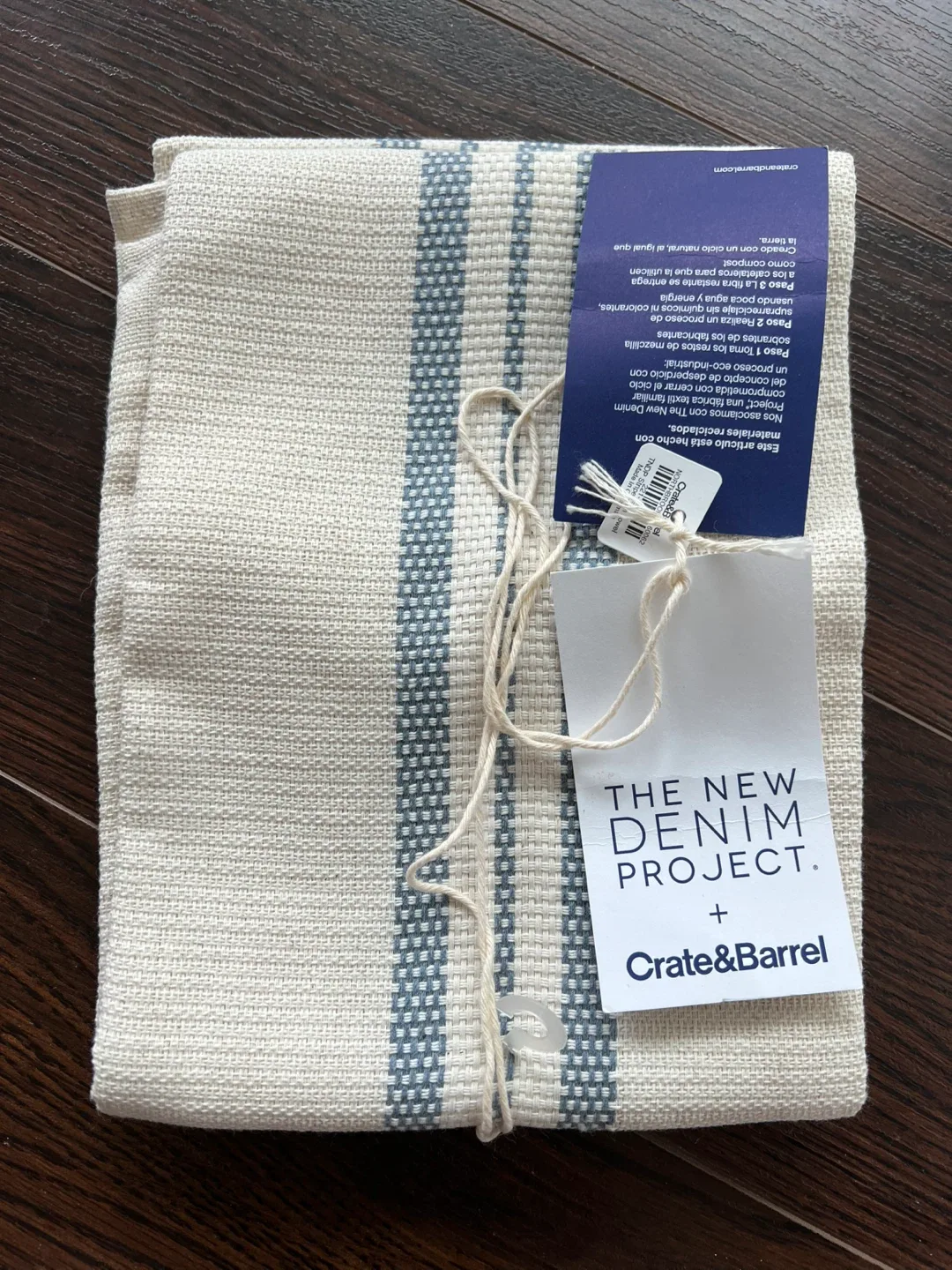 Crate & Barrel Denim Project Towel - New image indicator(2)