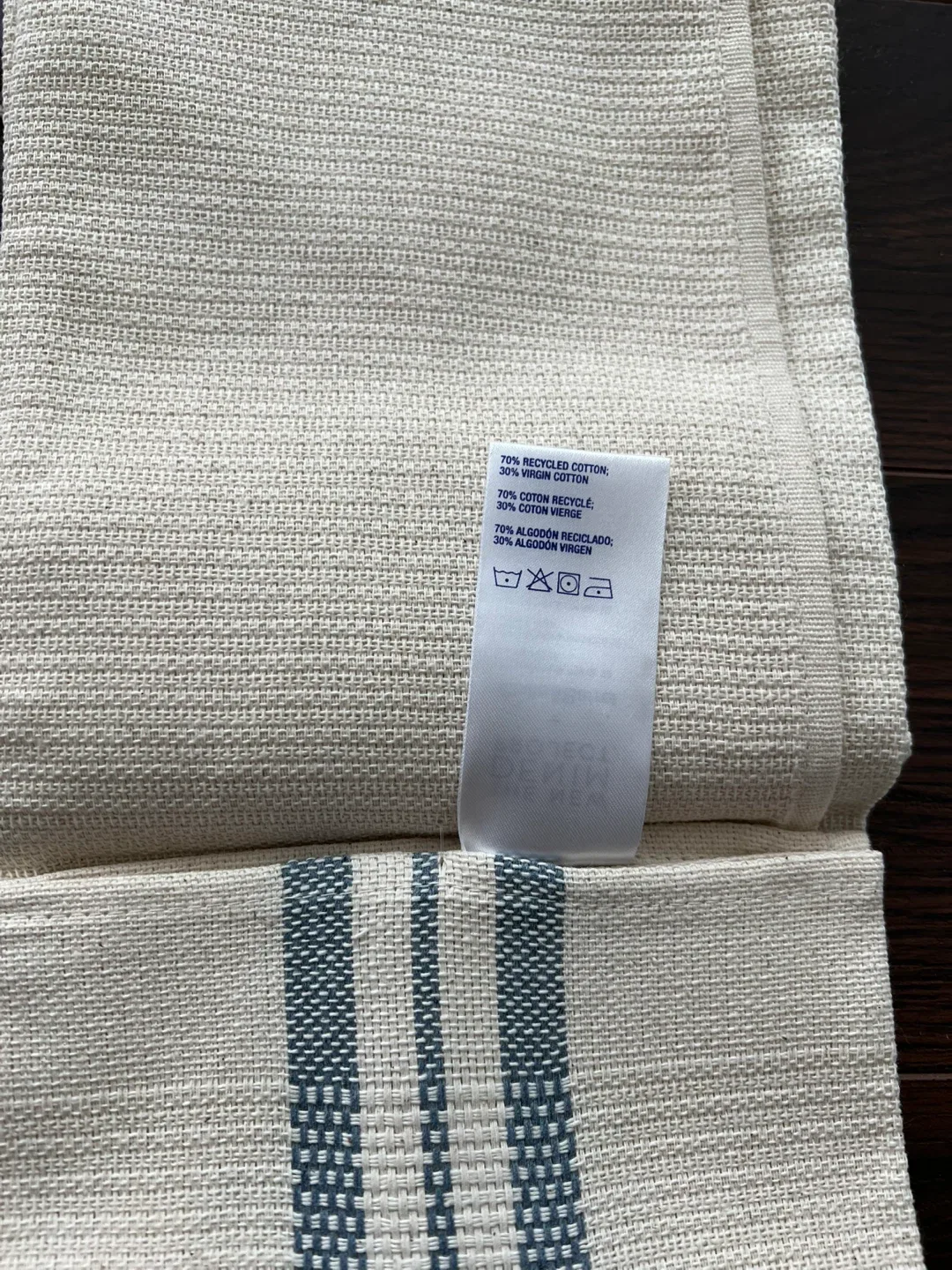 Crate & Barrel Denim Project Towel - New image indicator(4)