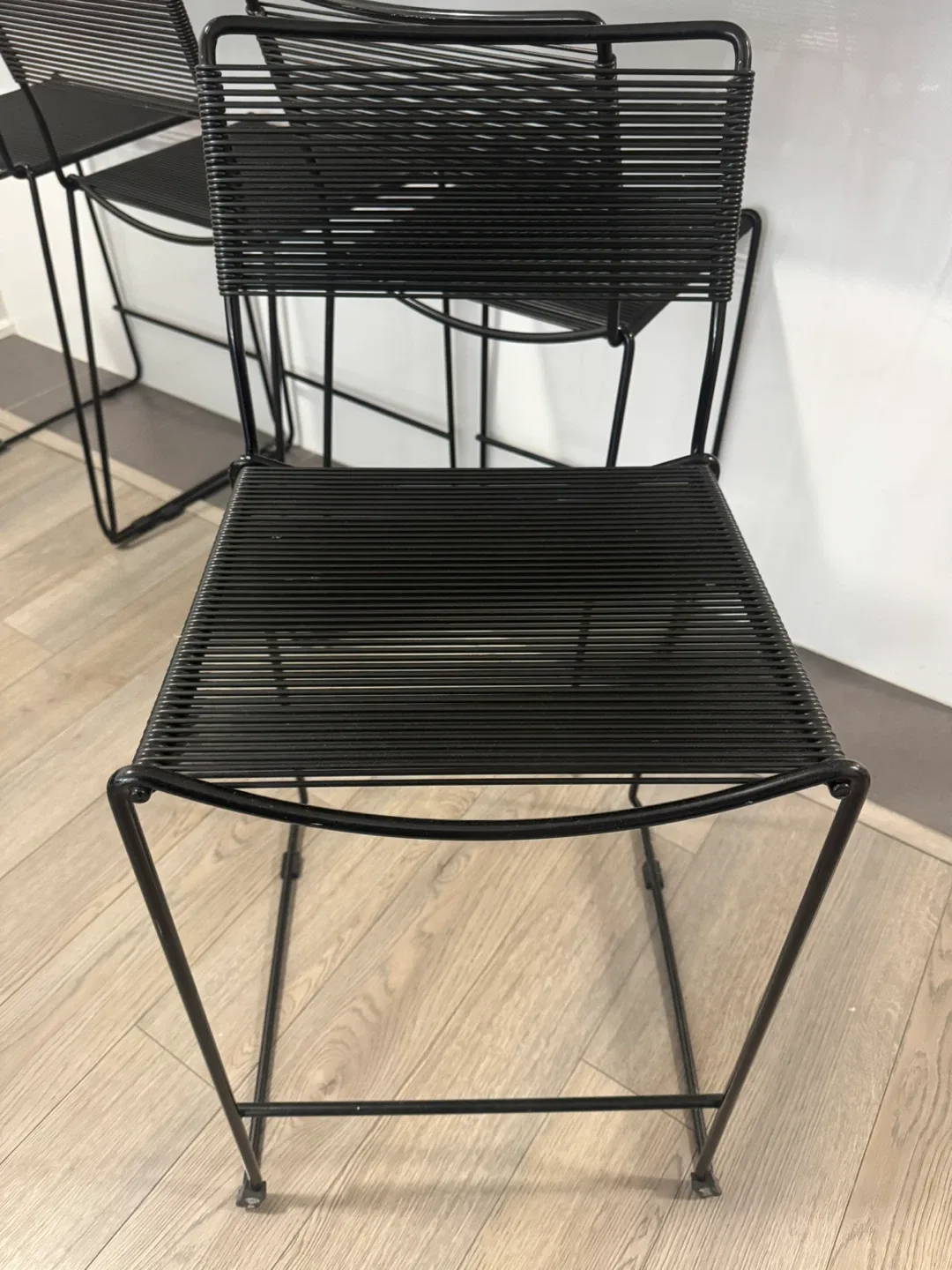 Black Cord Spaghetti Bar Stools - Set of 4 image indicator(4)