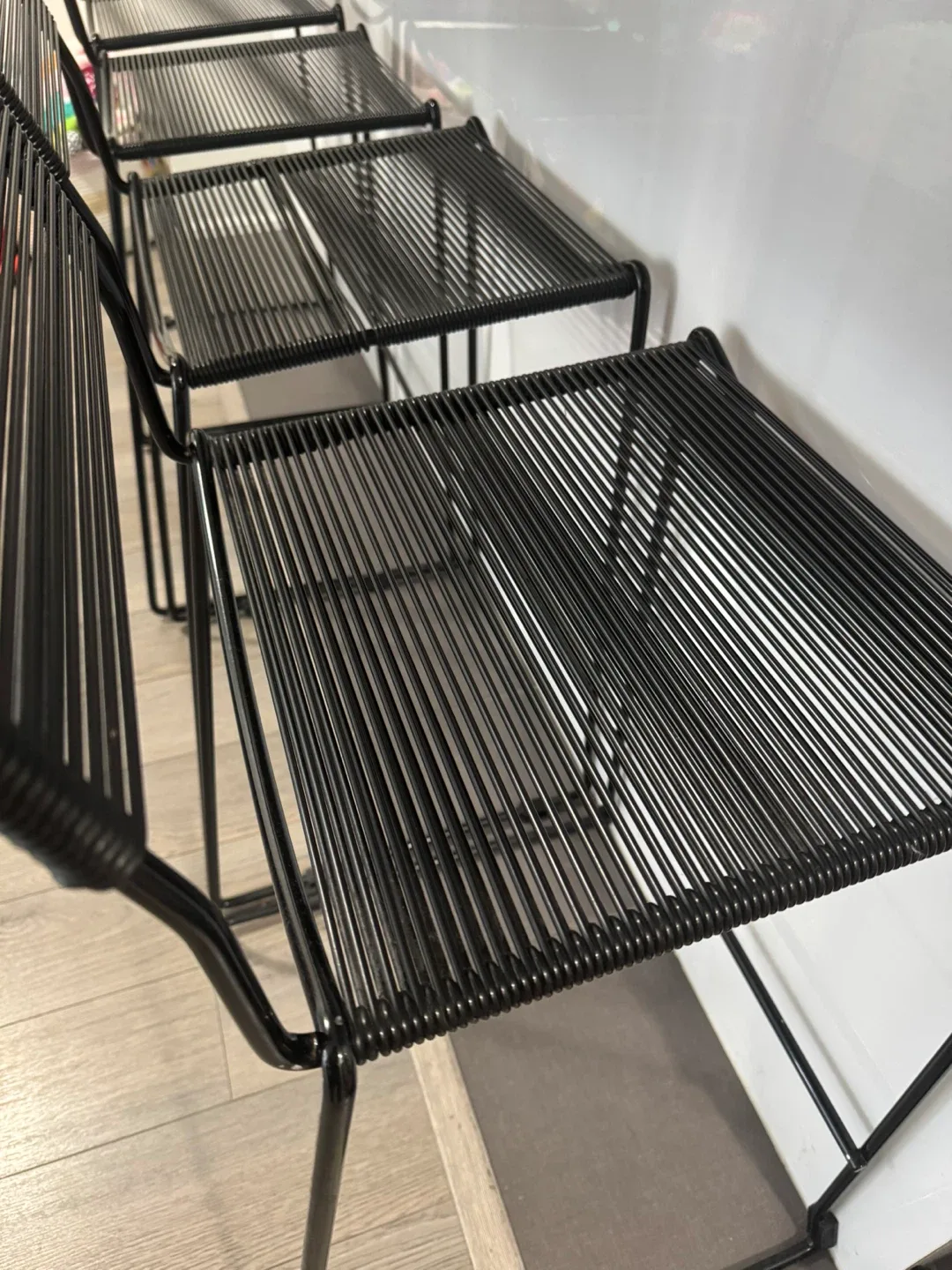 Black Cord Spaghetti Bar Stools - Set of 4 image indicator(2)